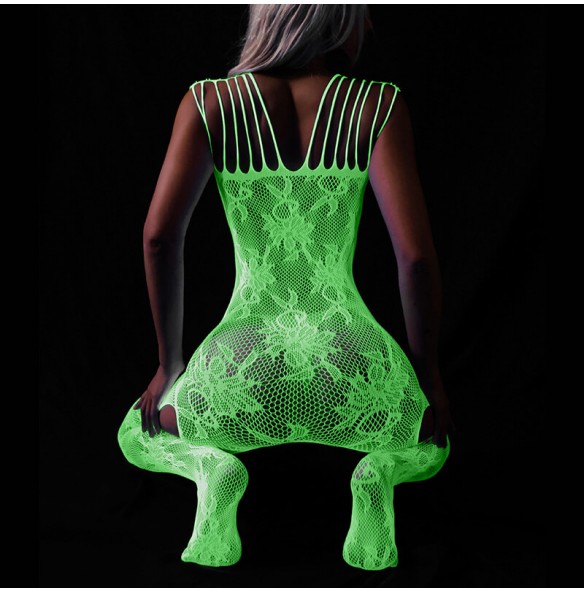 FEE ET MOI - Glow In The Dark Fishnet Bodystocking Dress (7481) FEE ET MOI - Glow In The Dark Fishnet Bodystocking Dress (7481)